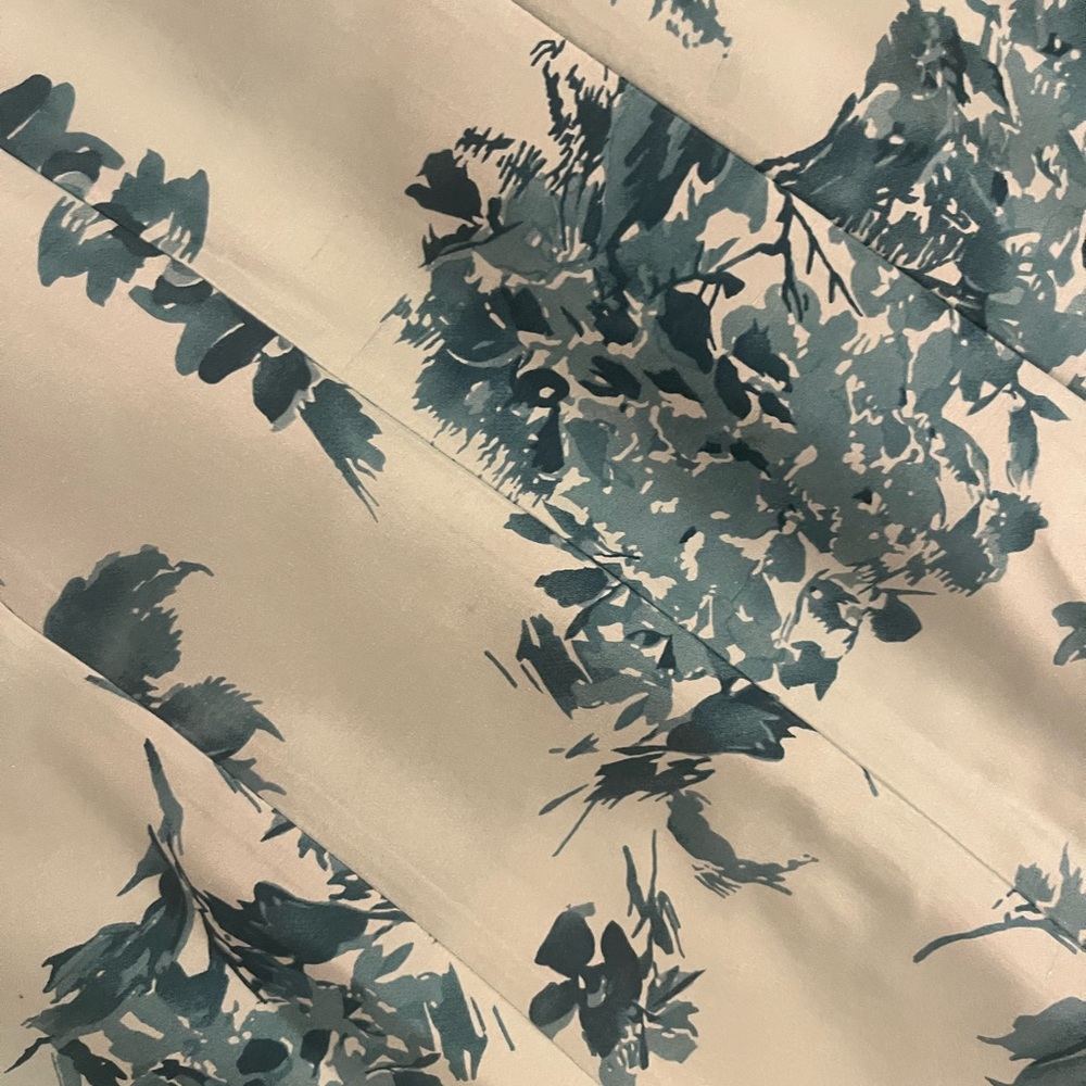 Ann Taylor Blue Floral Midi Dress - Picture 3 of 5